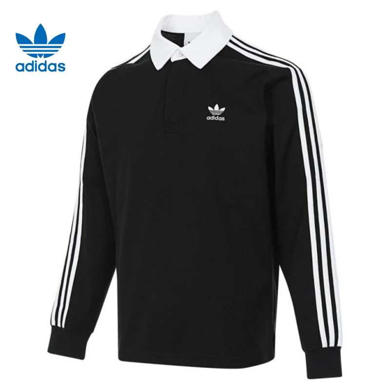 adidas阿迪达斯三叶草男子POLO运动休闲长袖T恤IZ4806