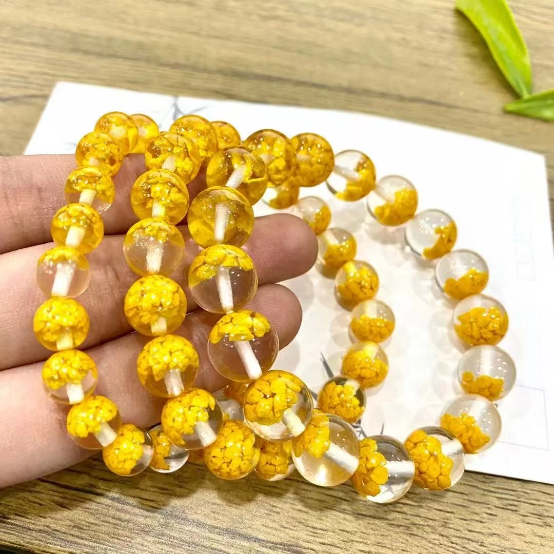 含辰砂工艺品雄黄幽灵手串8-12规格男女通用款简约可叠戴手链