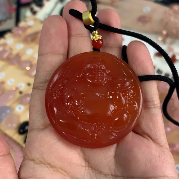 玛瑙/玉髓合金吊坠