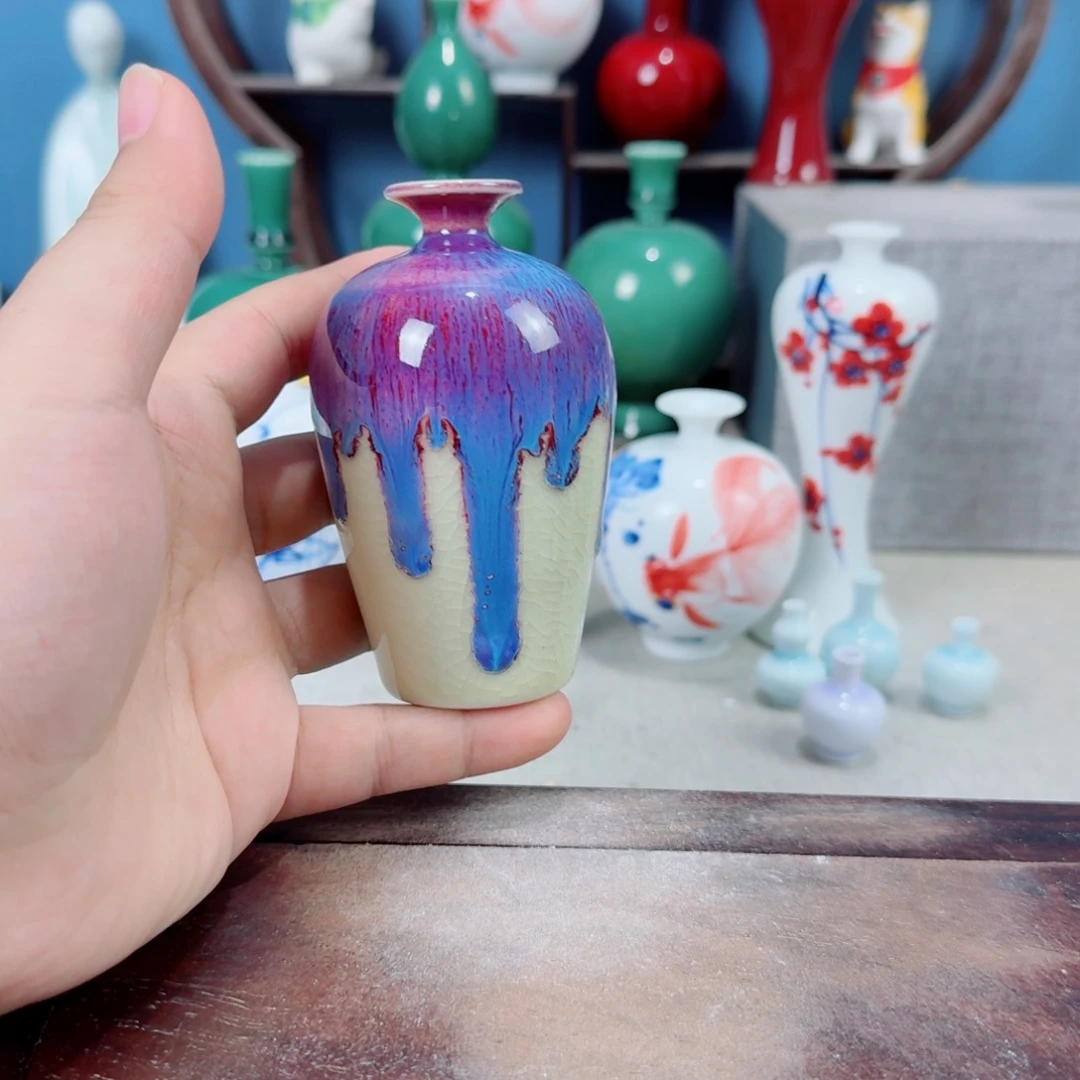 陶瓷手工小花器摆件