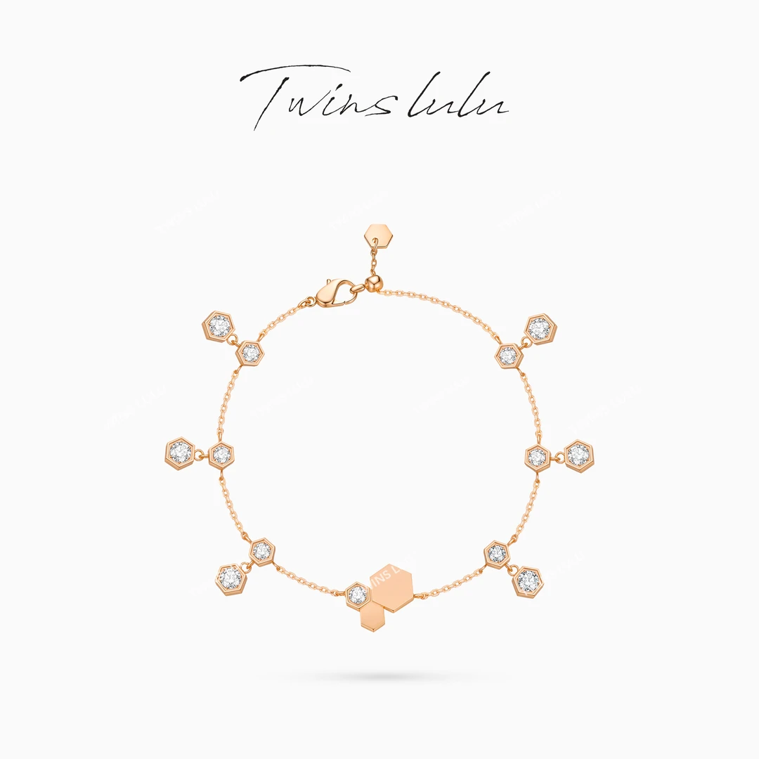 TWINS LULU 【蜂巢】新年款 小众设计高级感首饰蜂巢手链TSS6779