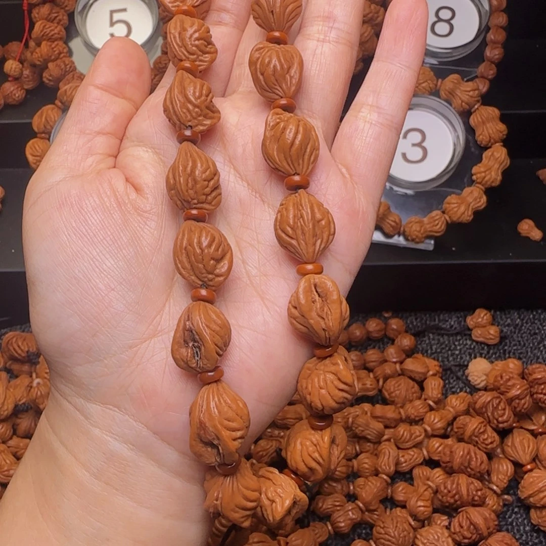 廣***駿桃核手串秦岭生命