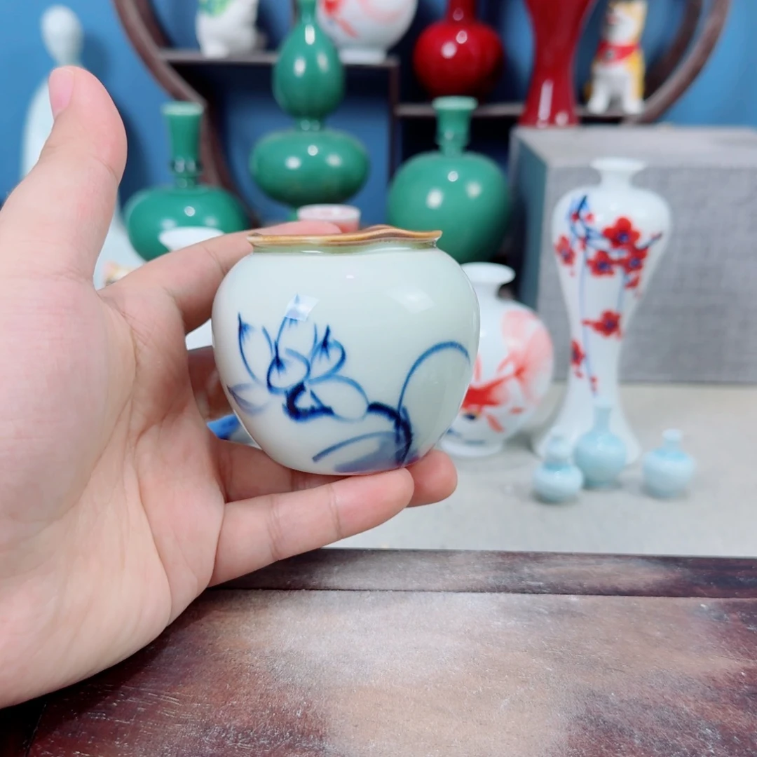 陶瓷手工小花器摆件