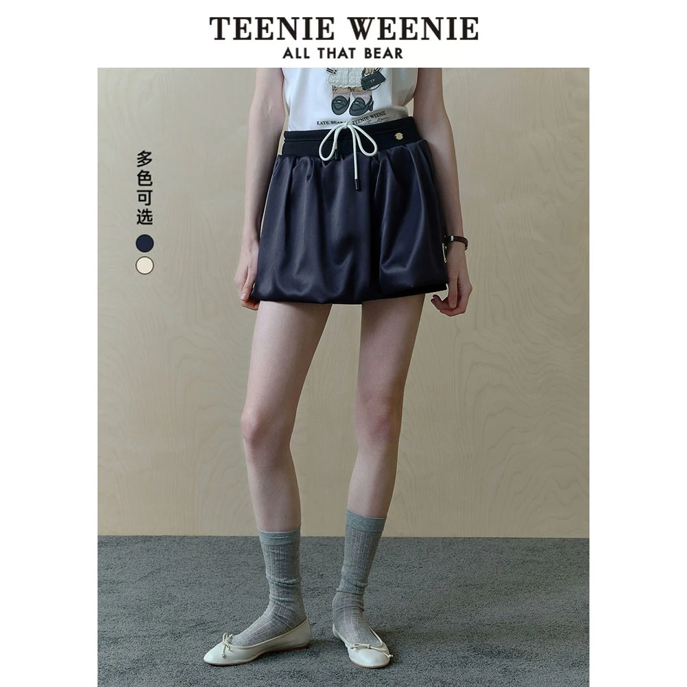*【商场同款新品】TeenieWeenie小熊25新款撞色花苞短裤TTTH251206W