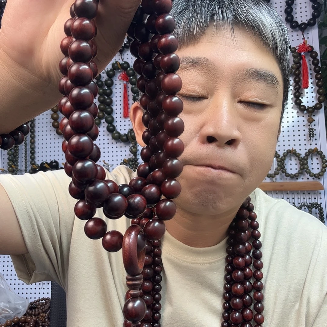 扇子紫檀1.2餑挂108粒