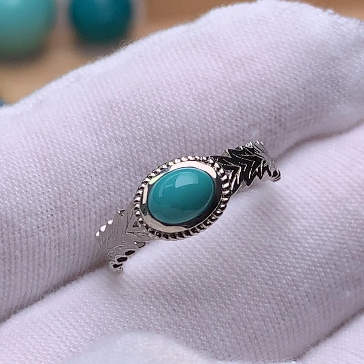 绿松石珠宝奇石银S925镶嵌