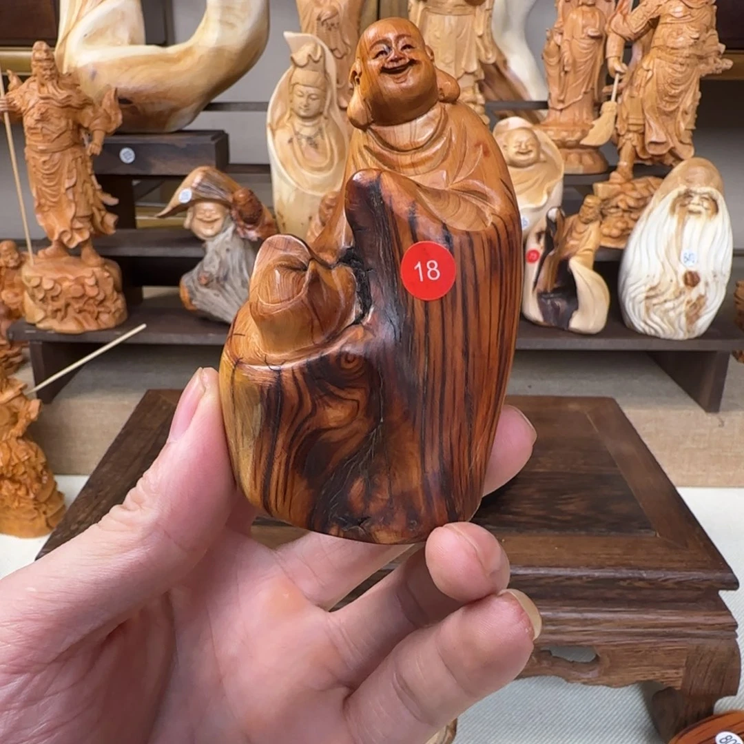 柏木（崖柏）小木匠艺雕一物一拍
