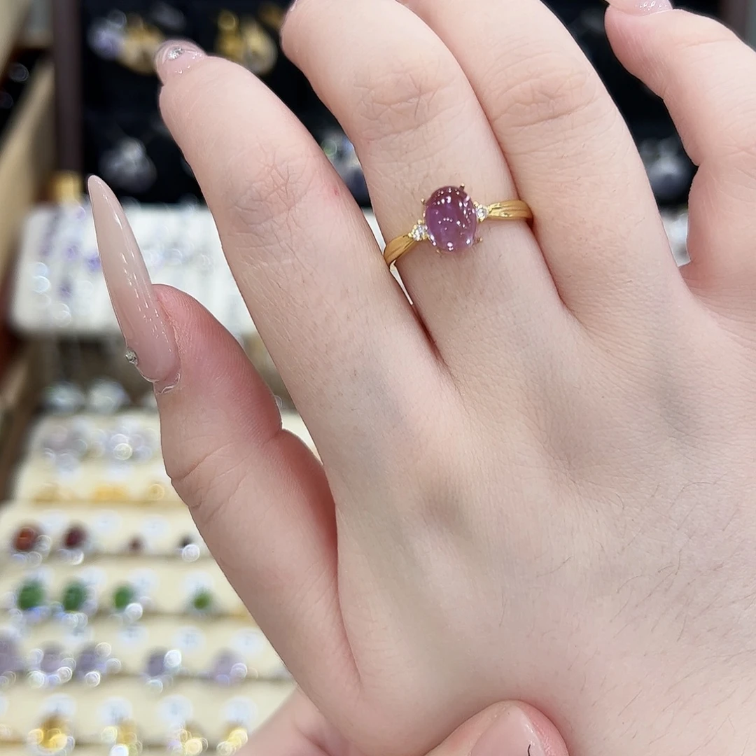 养***多银S925镶嵌水晶戒指