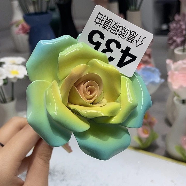 陶瓷纯手工捏花设计