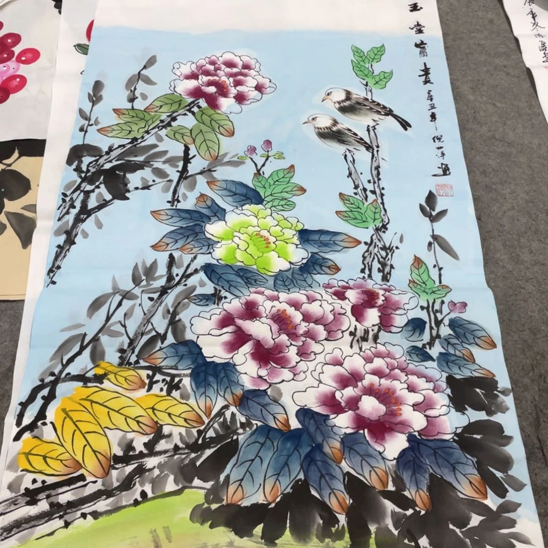 国画国画作品画心一张