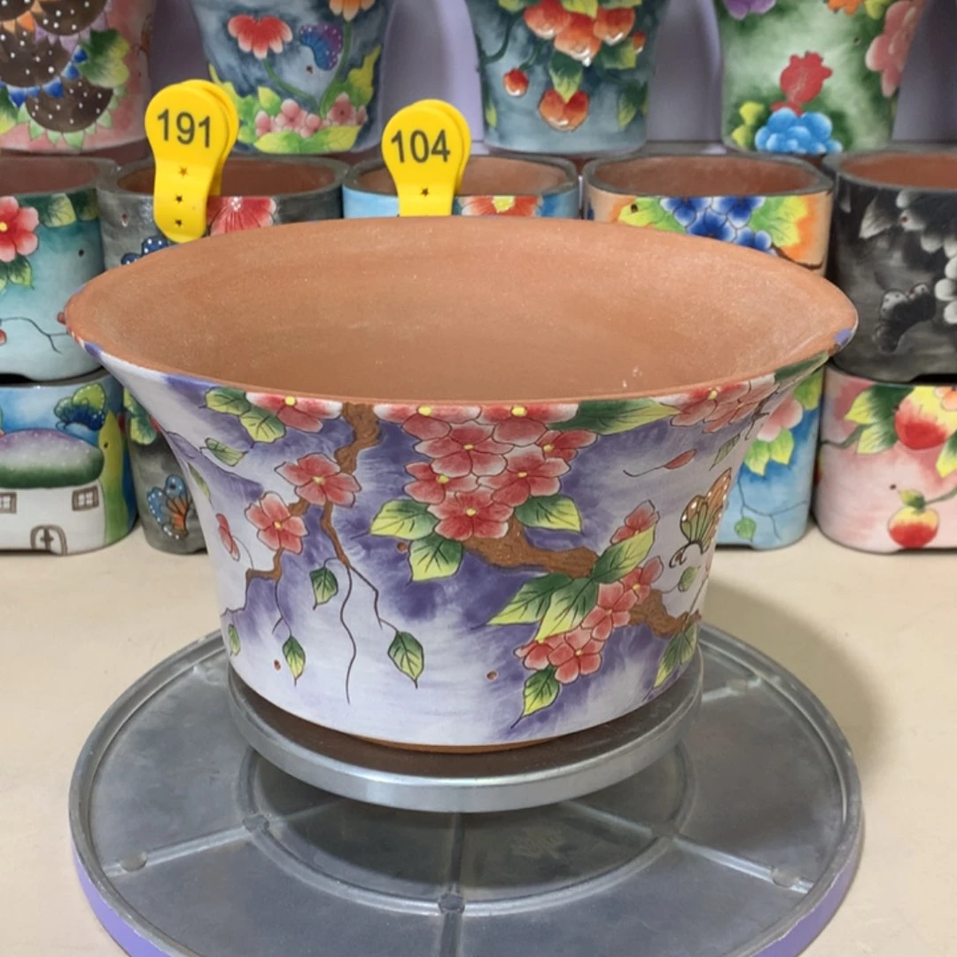 正品花盆，手绘花盆