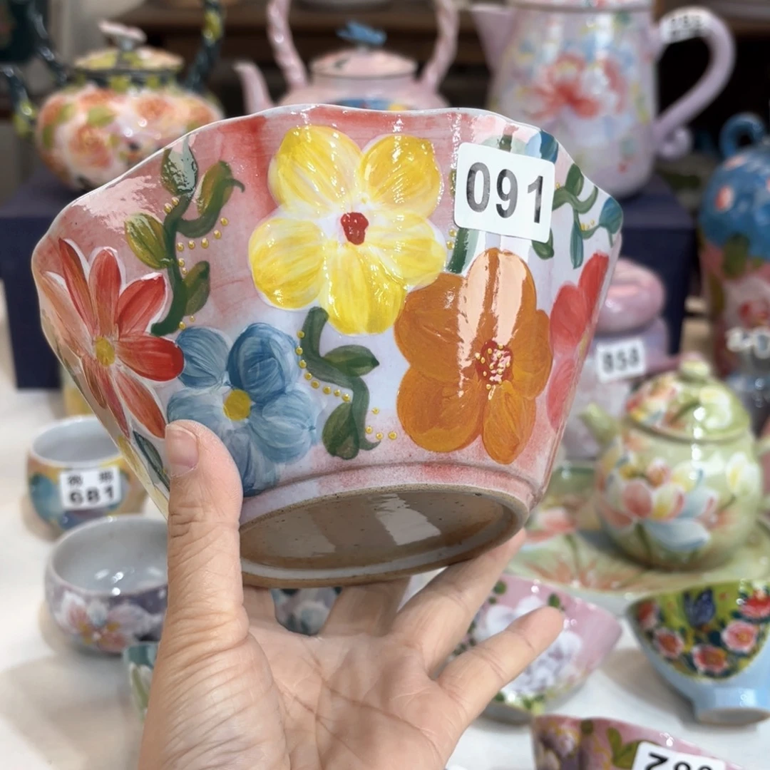 景德镇手绘高温釉下彩陶瓷茶具