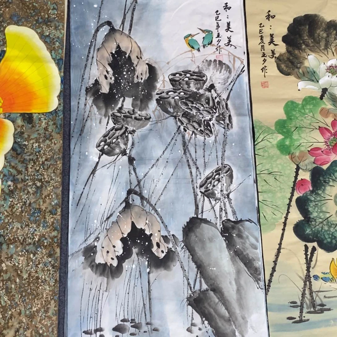 国画尺寸100✖️50三尺精品手绘画