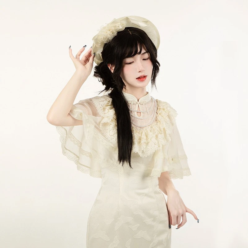 来信与诗·琼华小物｜WP原创副牌 中华风鱼尾旗袍连衣裙双子夏lo