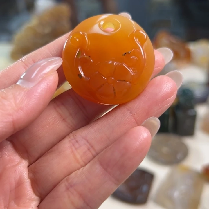 玛瑙/玉髓吊坠(不含链)未镶嵌