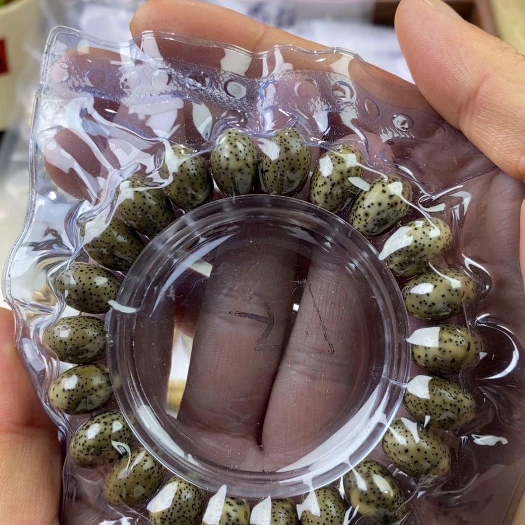 星月菩提吊坠石玉青花瓷苹果，14.7左右