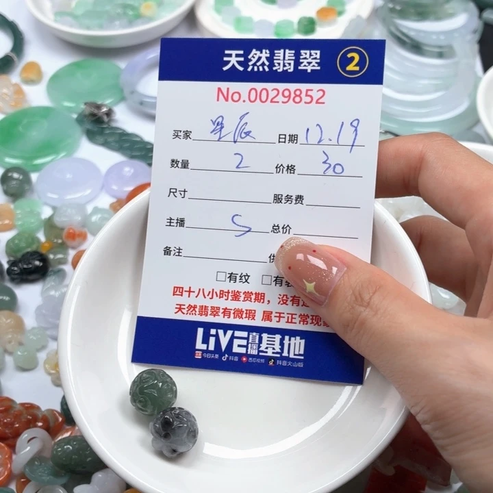 星***海翡翠未镶嵌挂件Ty