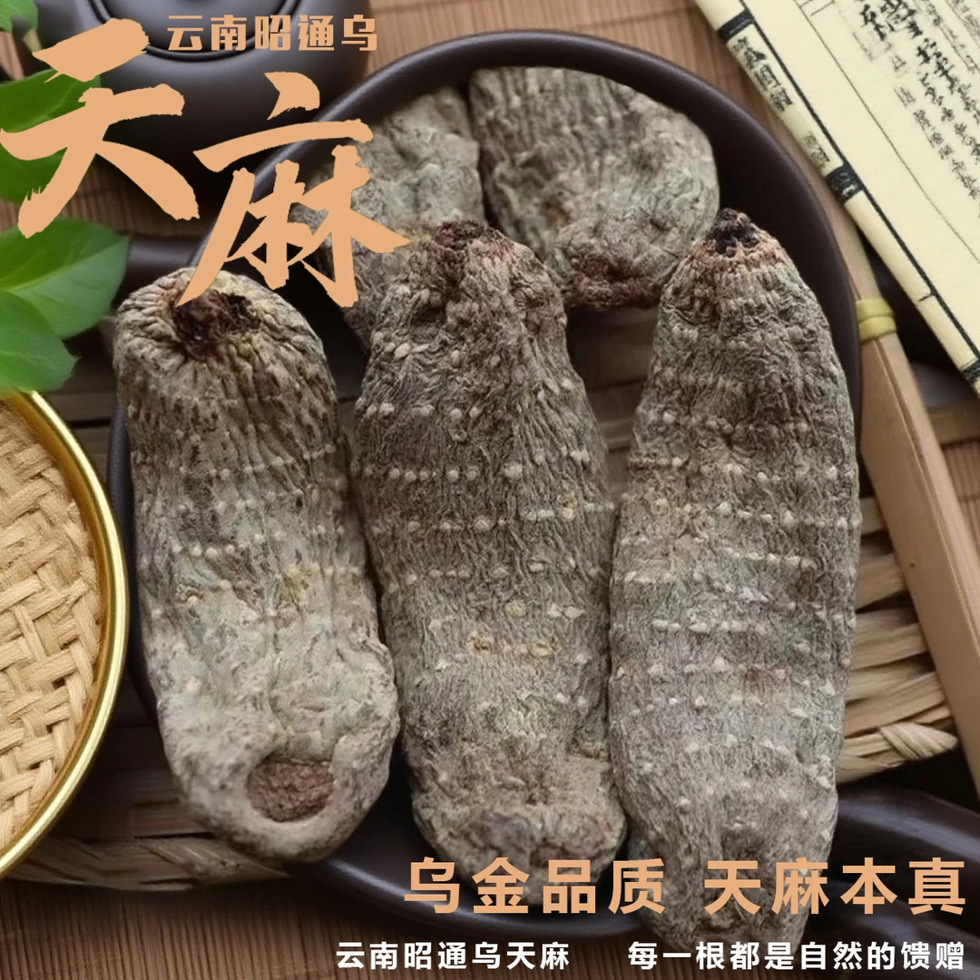 乌天麻滋补养生营养品昭通天麻干货特产煲汤必备泡酒小草坝白天麻