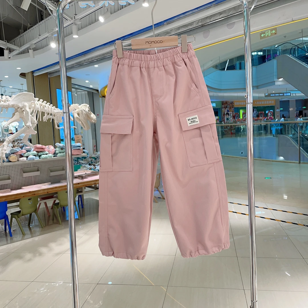 MOMOCO秋季女童韩版时尚洋气工装裤77740354001
