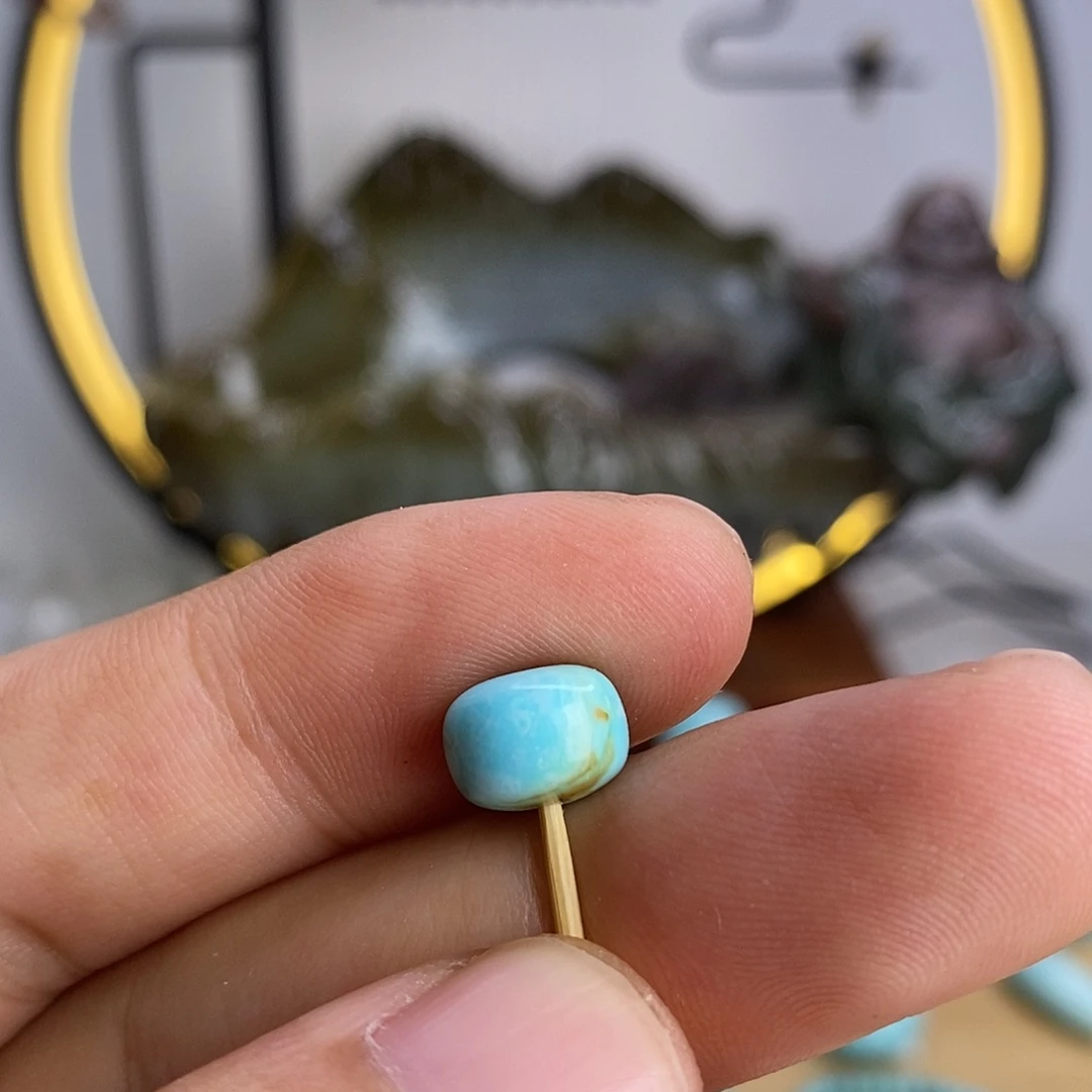 未镶嵌绿松石珠宝奇石9.6×7.1