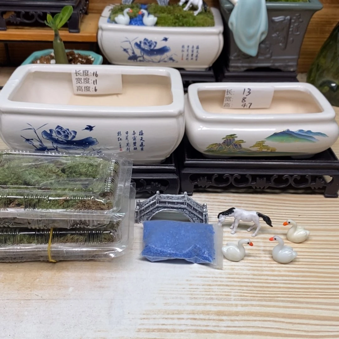 紫砂陶瓷艺术花盆陶瓷