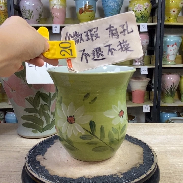 景德镇高温陶瓷花盆