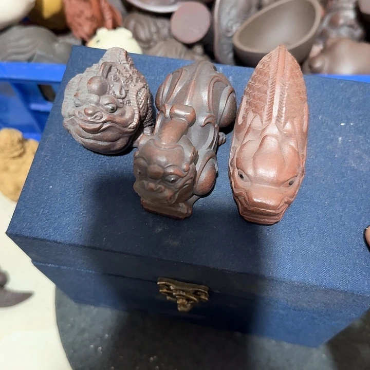 紫砂茶宠戏**北雕塑瑕疵茶宠