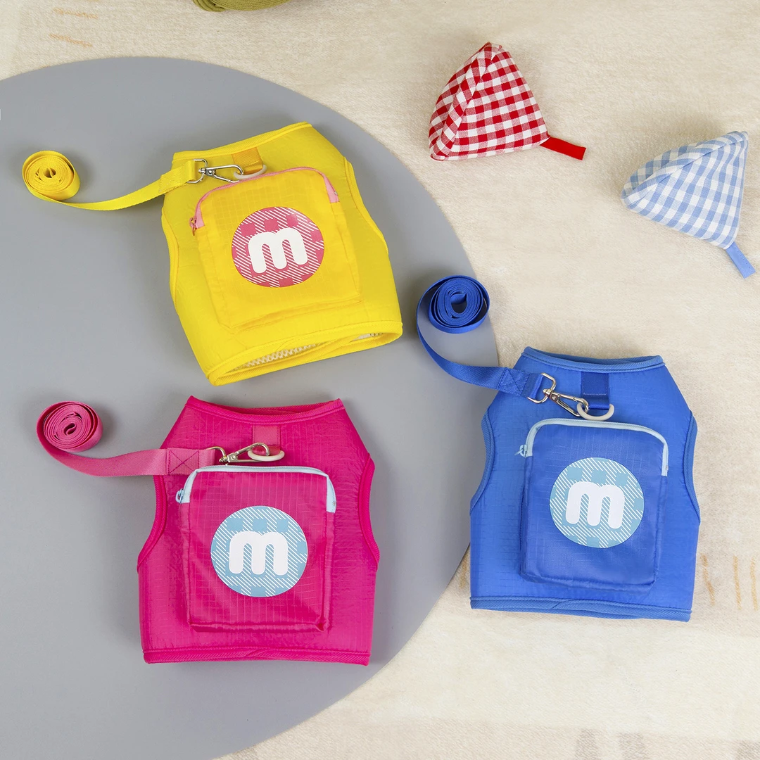 立体包胸背夏季宠物小狗猫咪背包带牵引绳立体小书包可爱舒适时尚