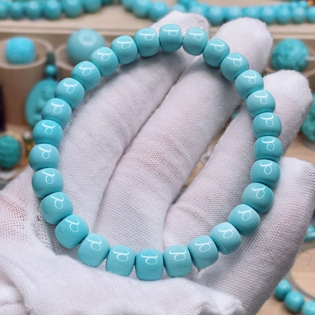 绿松石未镶嵌珠宝奇石7.8mm