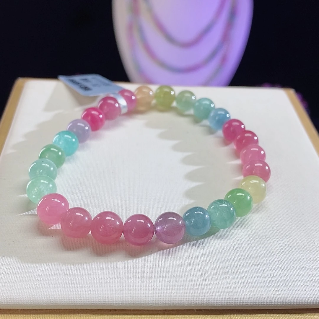 碧玺手链未镶嵌马卡龙