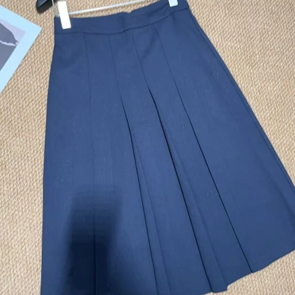 【齐】O型法式H型纯色通用遮胯半身裙黑色半身裙秋冬显瘦 N251248