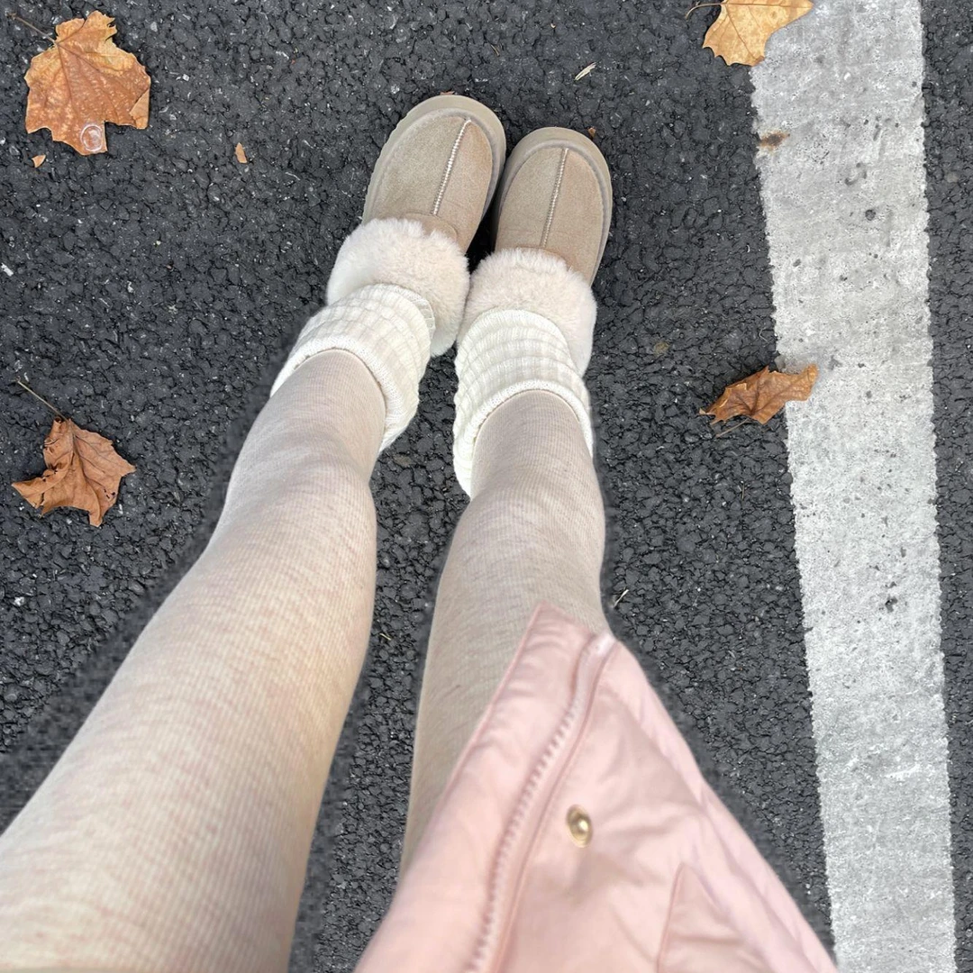 温柔风紧身显瘦加绒打底裤女秋冬加厚保暖鲨鱼裤温暖运动瑜伽裤ch