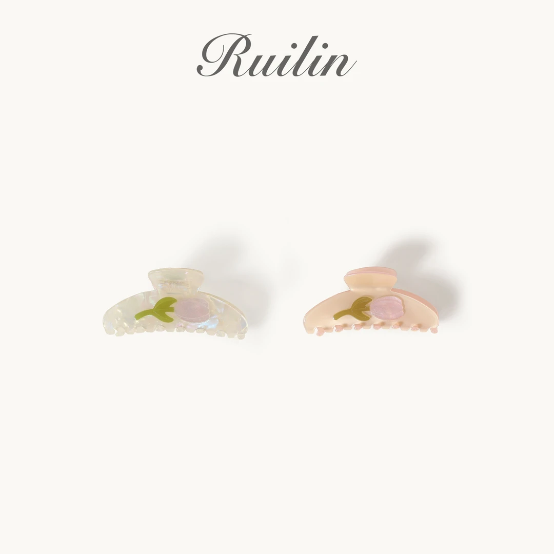 RUILIN【郁金香抓夹】气质可爱简约醋酸发夹质感满满
