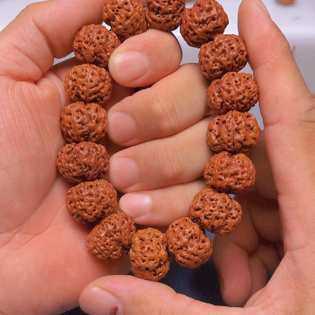 金刚菩提手串V638/21mm 陨蜂王石