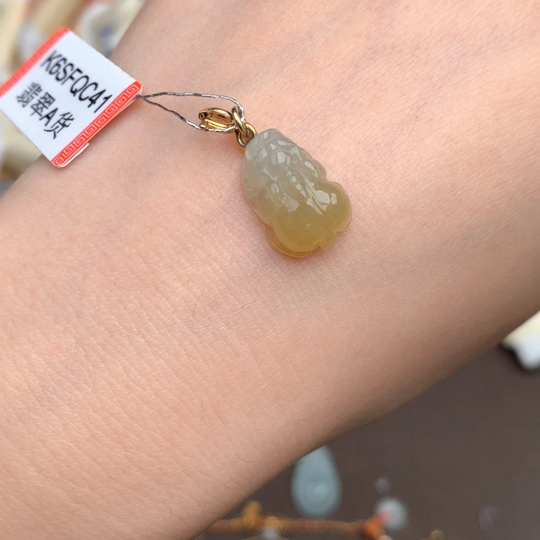 【闪购商品】翡翠挂件银S925镶嵌C****夕一