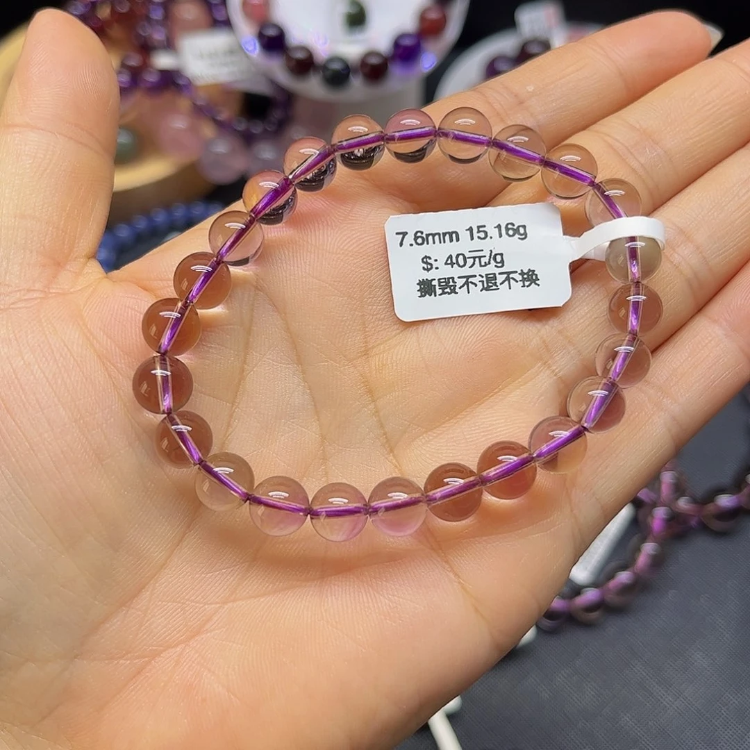 莲***合水晶手链未镶嵌天然水晶