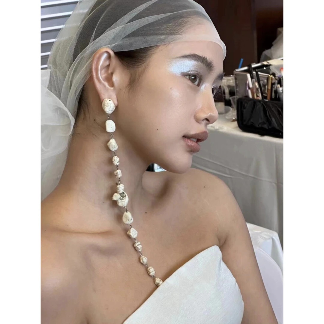 合金贝壳耳饰 MT｜小众ins某天某然某石一款两用野生耳环