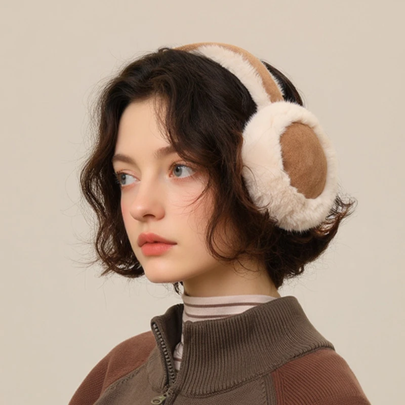 韩国进口秋冬款麂皮毛绒耳罩女韩版保暖耳套耳包骑行御寒女款护耳