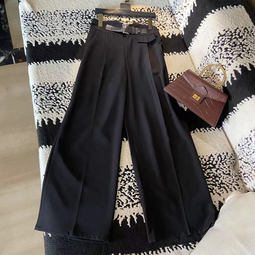 【K姐私家定制】女装阔腿裤常规款休闲裤时尚女裤-1373