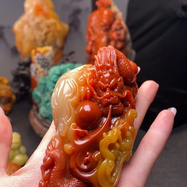 用***7寿山石寿山石雕刻