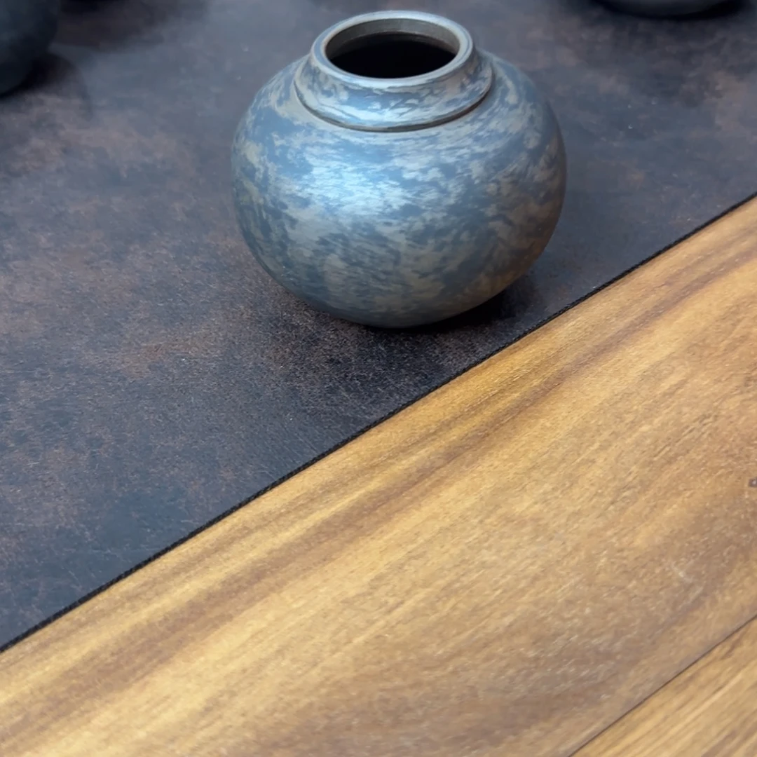 柑***建水紫陶手磨小盖置