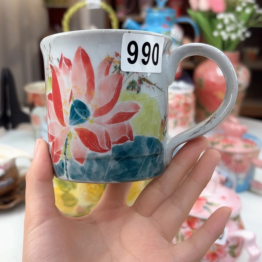 景德镇手绘高温釉下彩陶瓷茶具