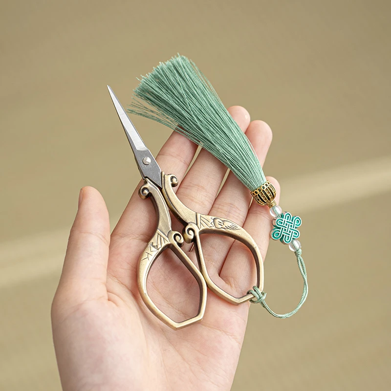 新款小剪刀茶包剪刀布套袋手工剪线头茶剪茶艺茶道零配件泡茶专用