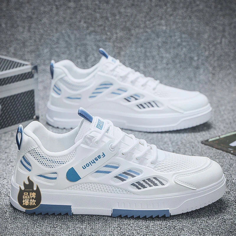 驾驶员开车专用鞋男鞋子运动冬季透气白色男款网面男士潮流百搭鞋