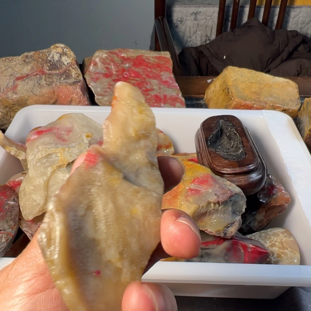 老***弟巴林石鸡血石原石