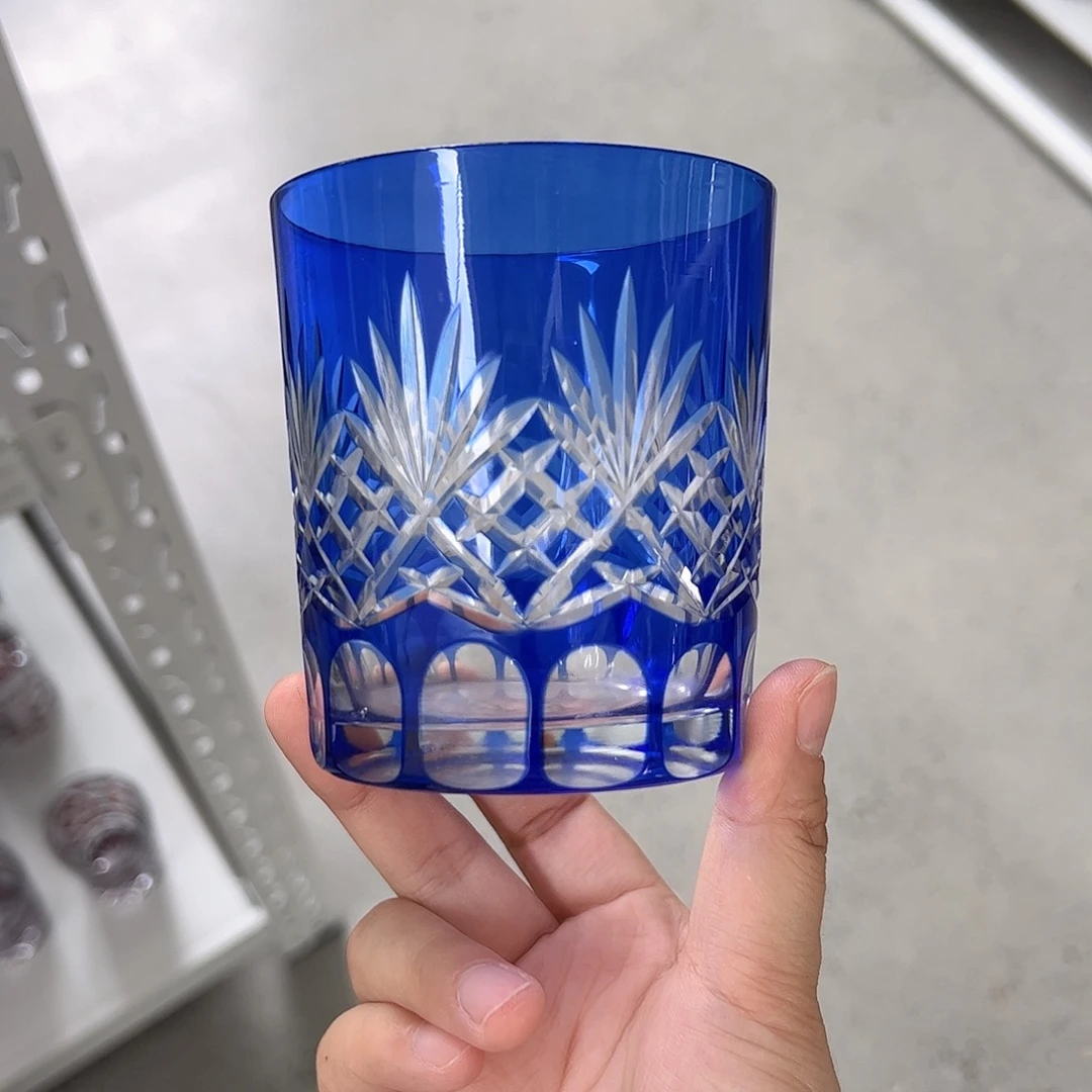 水晶玻璃高脚款微瑕一个