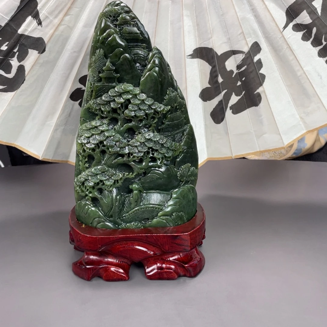 和田玉未镶嵌摆件