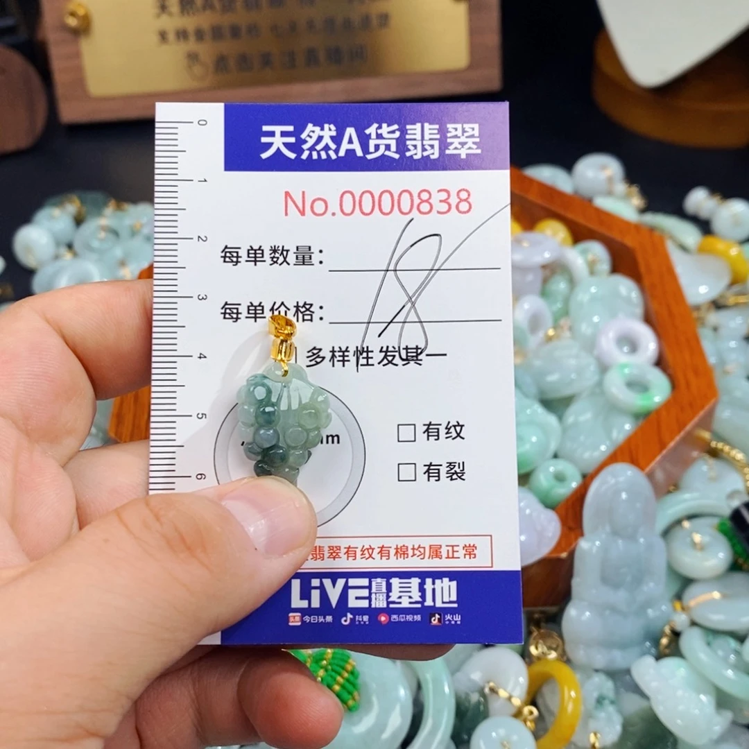 翡翠未镶嵌颈饰838