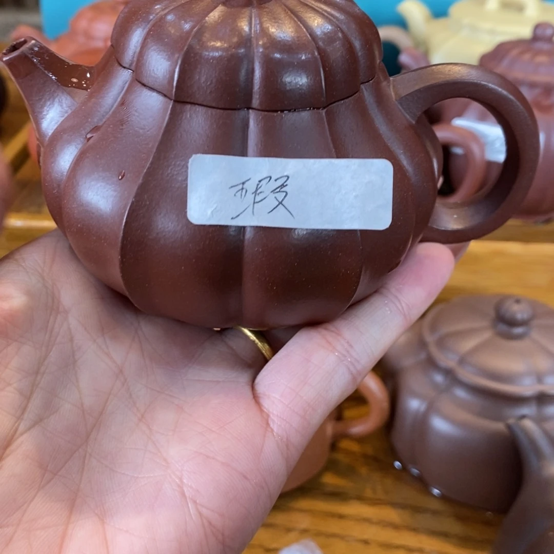 茶壶紫砂原矿泥料手工壶直播间