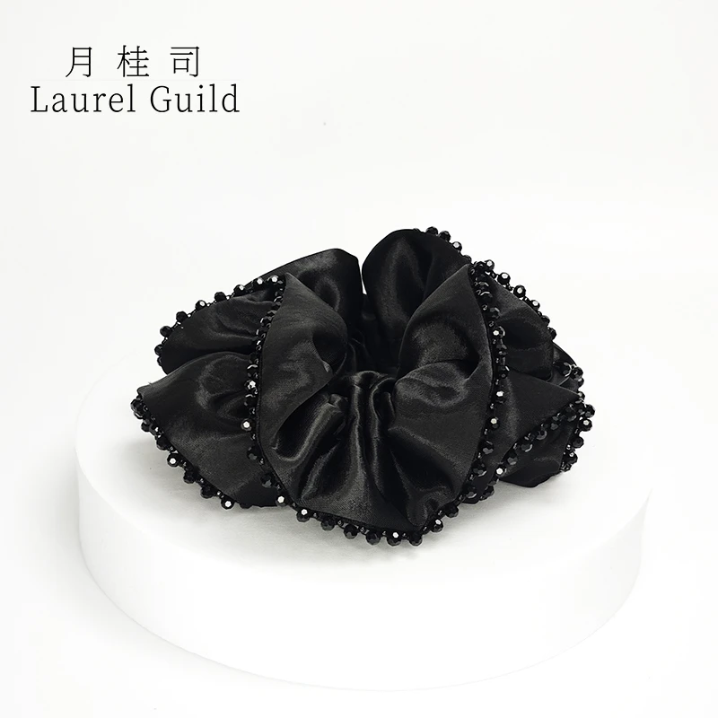 月桂司 精致百搭轻奢双层大肠发圈时尚高贵YN102